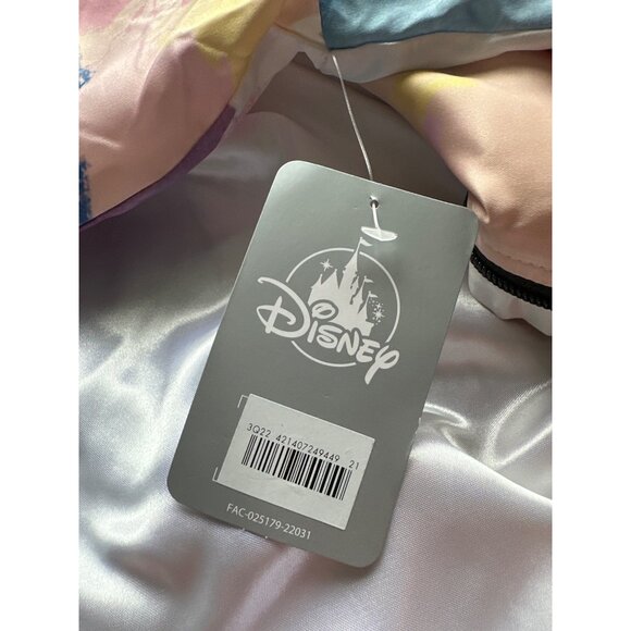 NWT Disney Cinderella Castle Tye Dye Watercolor Bomber Jacket Nylon Size Small - Picture 5 of 7